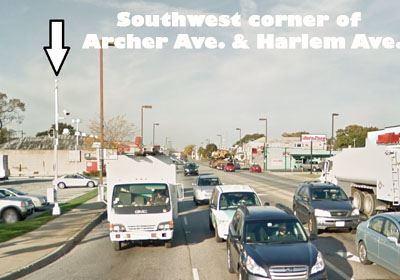 Image of traffic from red light camera